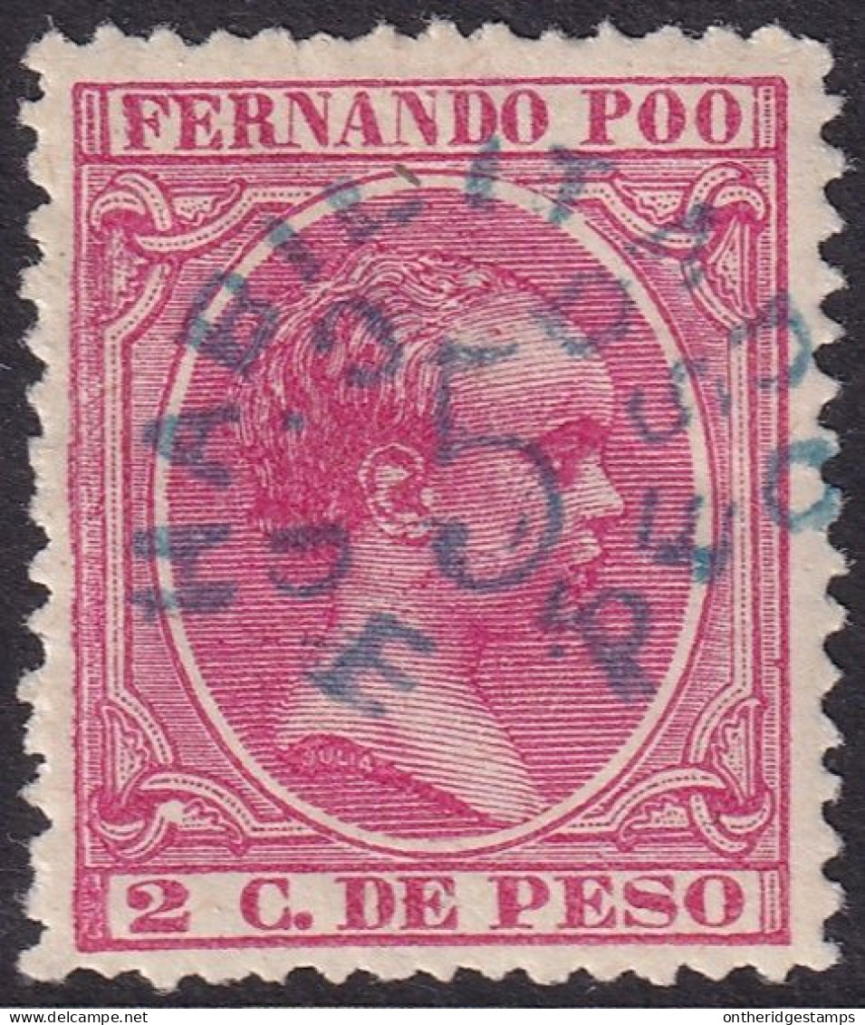 Fernando Po 1896 Sc 23 Ed 32 MH* Thin In Centre - Fernando Poo