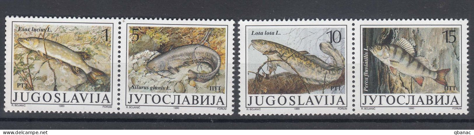 Yugoslavia Republic 1990 Fish Mi#2405-2408 Mint Never Hinged - Neufs