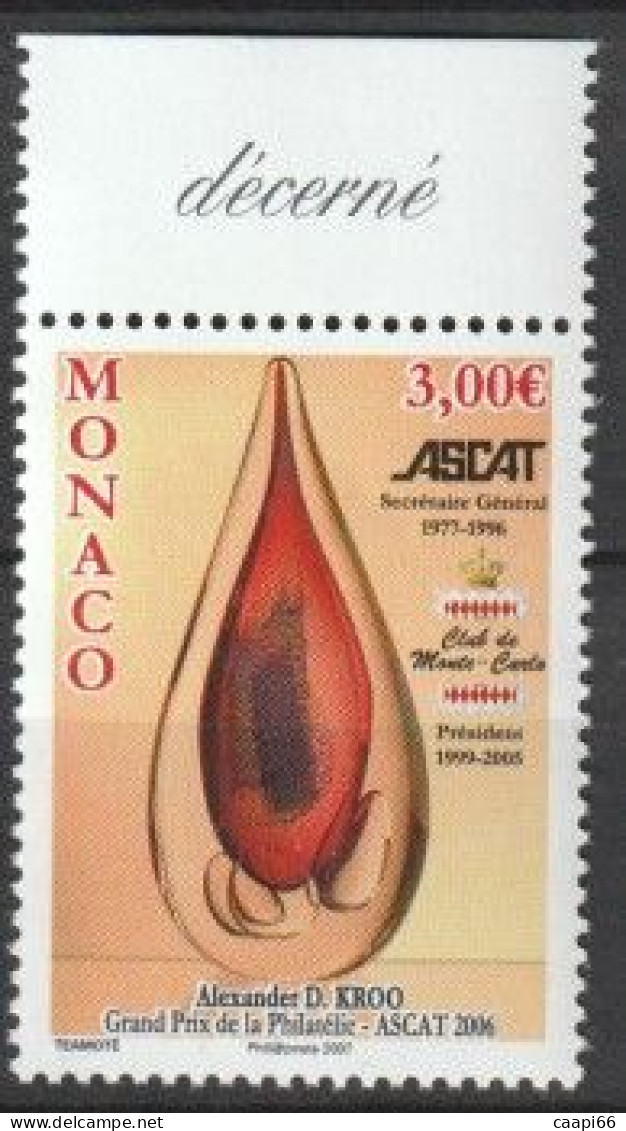 MONACO ( MC - 656 ) 2006 N° YVERT ET TELLIER N° 2580 Neuf - Ongebruikt