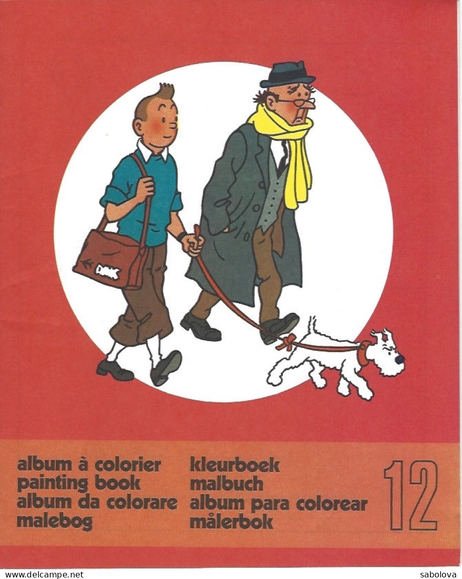 Tintin Album à Colorier N°12 1976 Neuf - Sonstige & Ohne Zuordnung