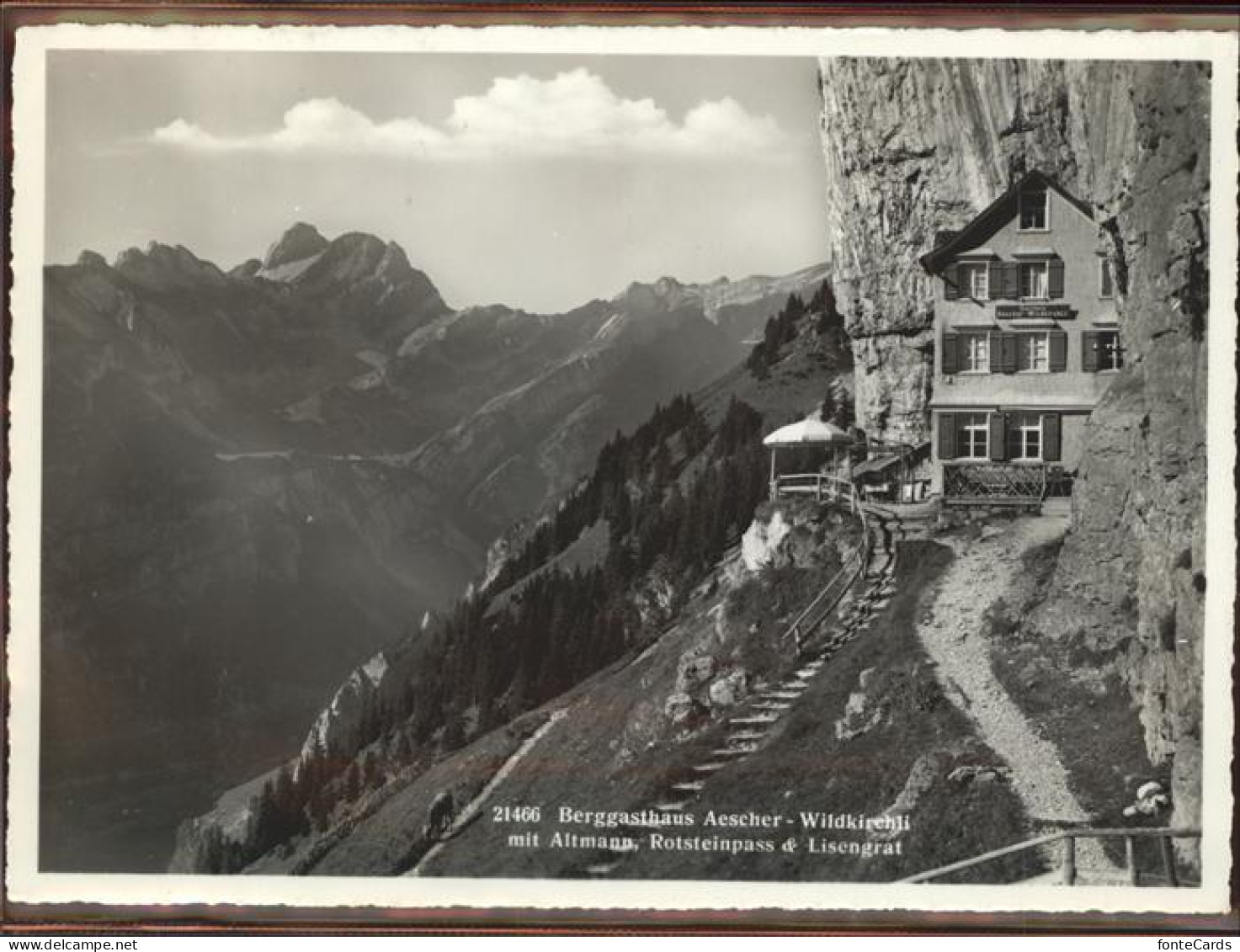 11290016 Appenzell IR Berggasthaus Aescher Wildkirchli Appenzell - Autres & Non Classés