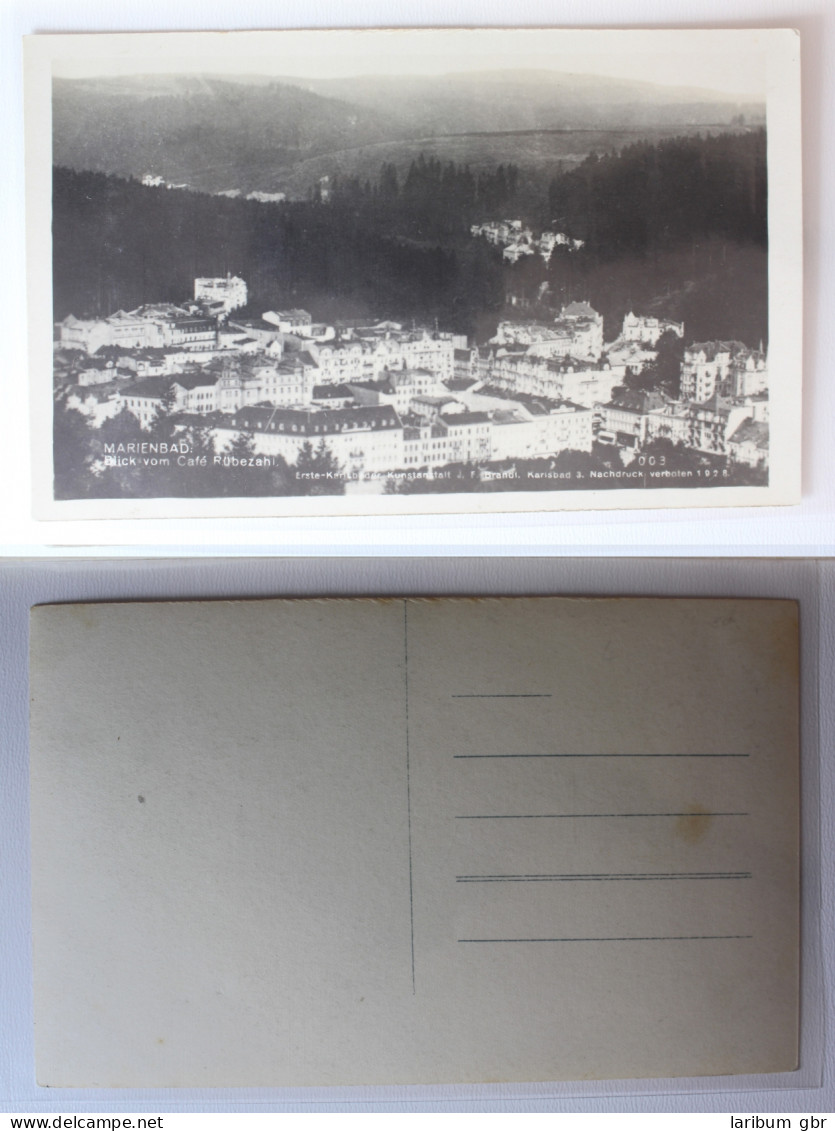 AK Marienbad Blick Vom Cafe Rübezahl 1928 Ungebraucht #PA234 - Bohemen En Moravië