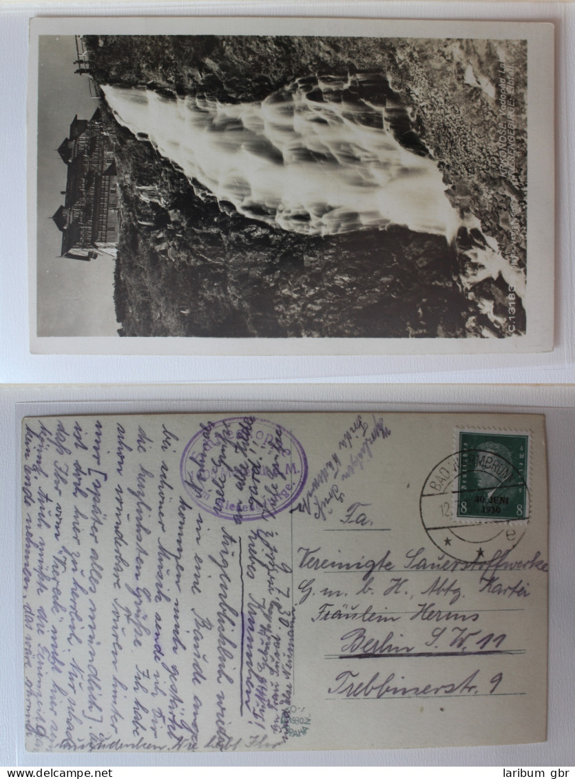 AK Riesengebirge Elbfall Bad Warmbrunn Fotografie 1930 Gebraucht #PA235 - Schlesien