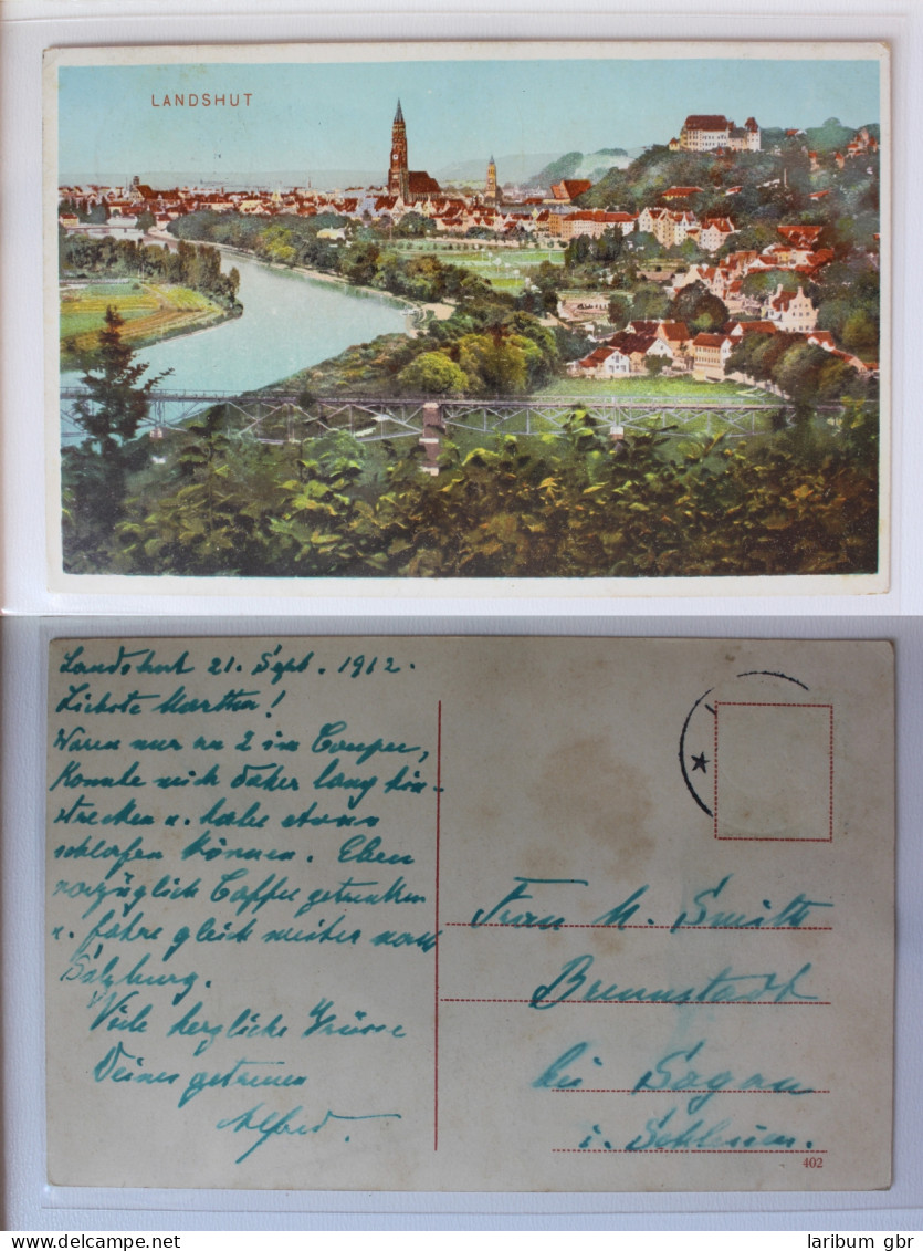 AK Landshut Ort Und Burg Trausnitz 1912 Gebraucht #PA641 - Otros & Sin Clasificación