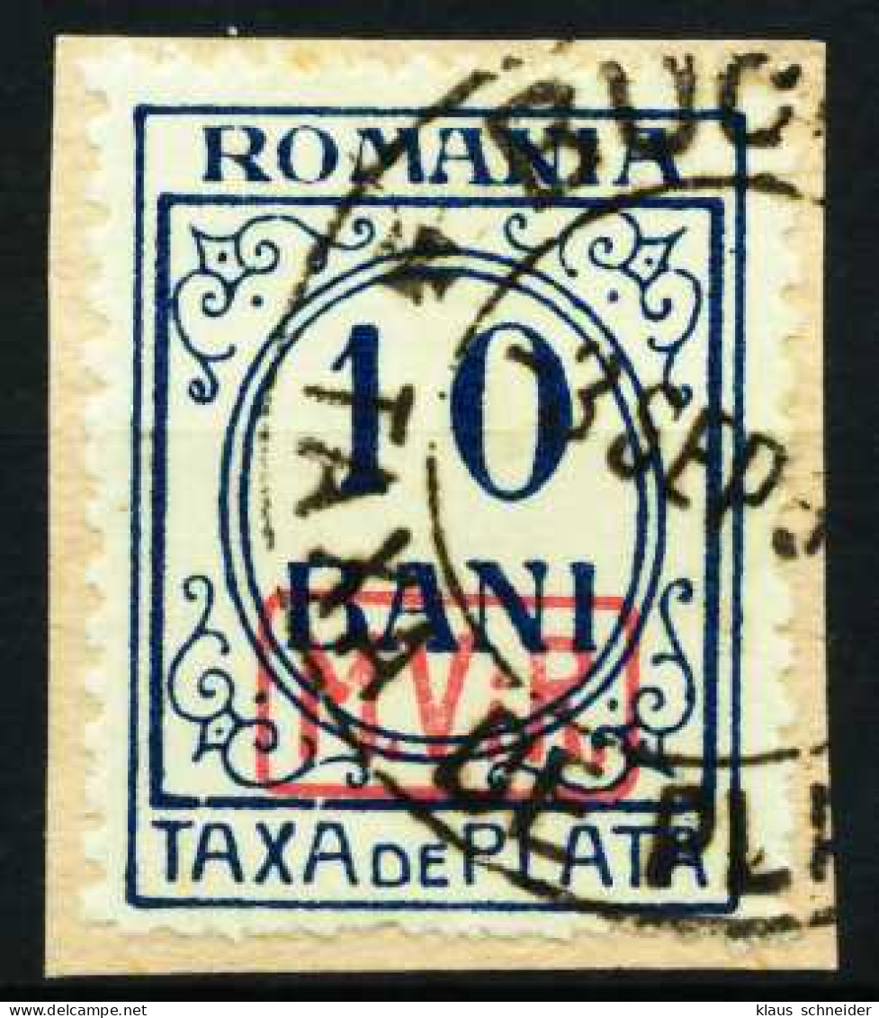 BES. 1WK D-MV RUMÄNIEN PORTO Nr 2 Zentrisch Gestempelt Briefstück X588BAE - Besetzungen 1914-18