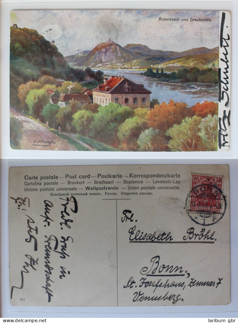 AK Rolandseck Mit Drachenfels 1903 Gebraucht #PA646 - Other & Unclassified