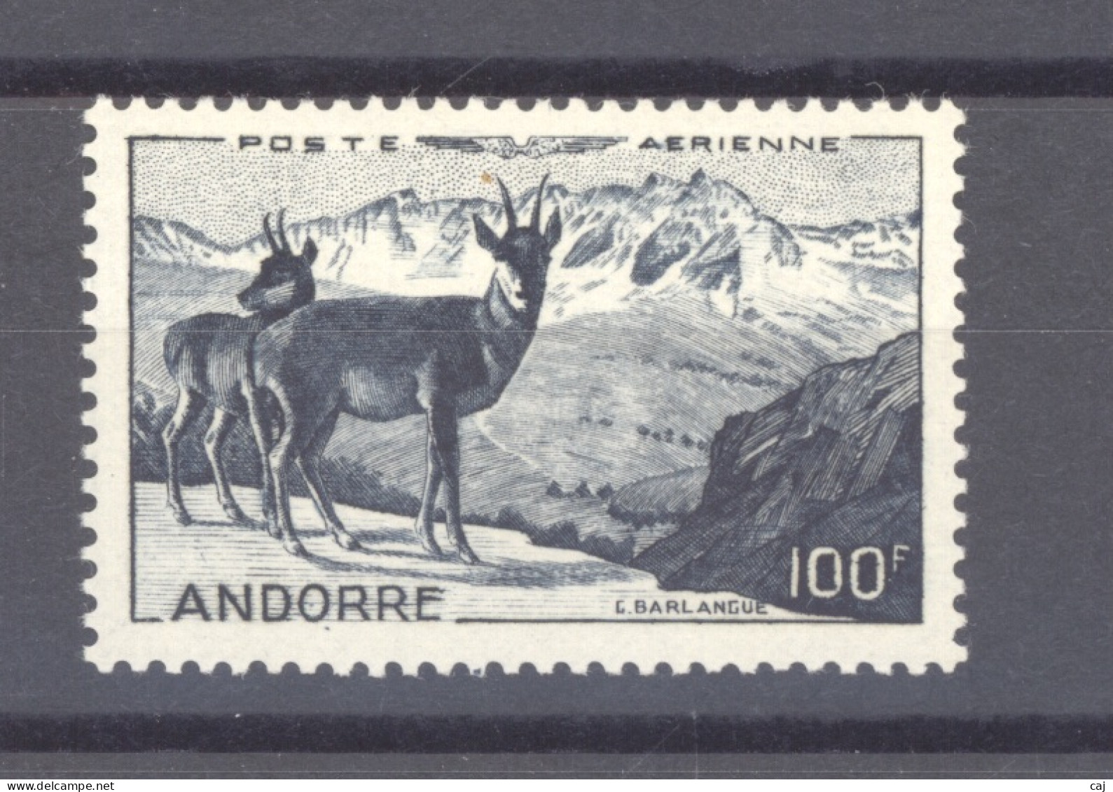 Andorre  -  Avion  :  Yv  1  **             ,     N2 - Airmail