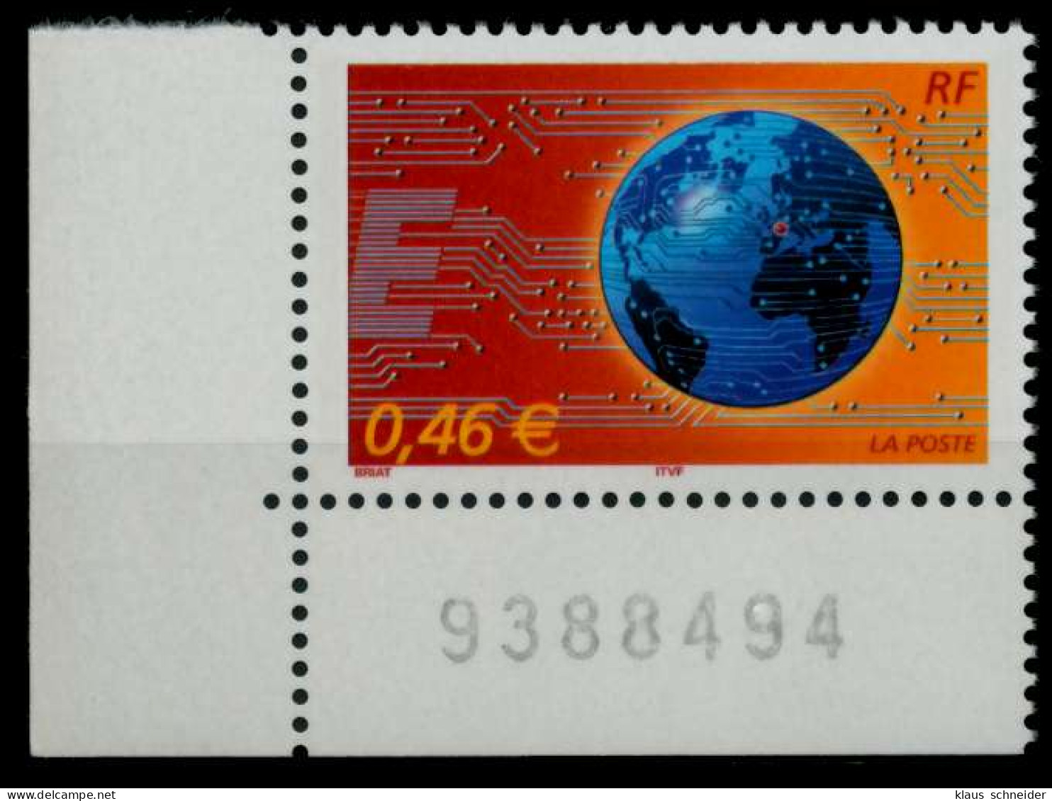 FRANKREICH 2002 Nr 3670Iy Postfrisch ECKE-ULI X8361A6 - Neufs