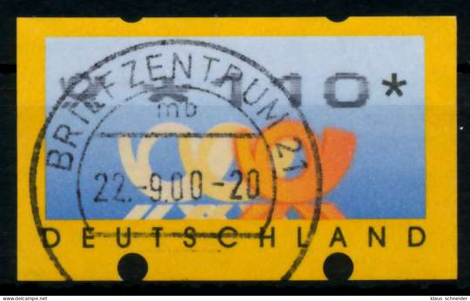 BRD ATM 1999 Nr 3-2-0110 Zentrisch Gestempelt X96DC5E - Machine Labels [ATM]