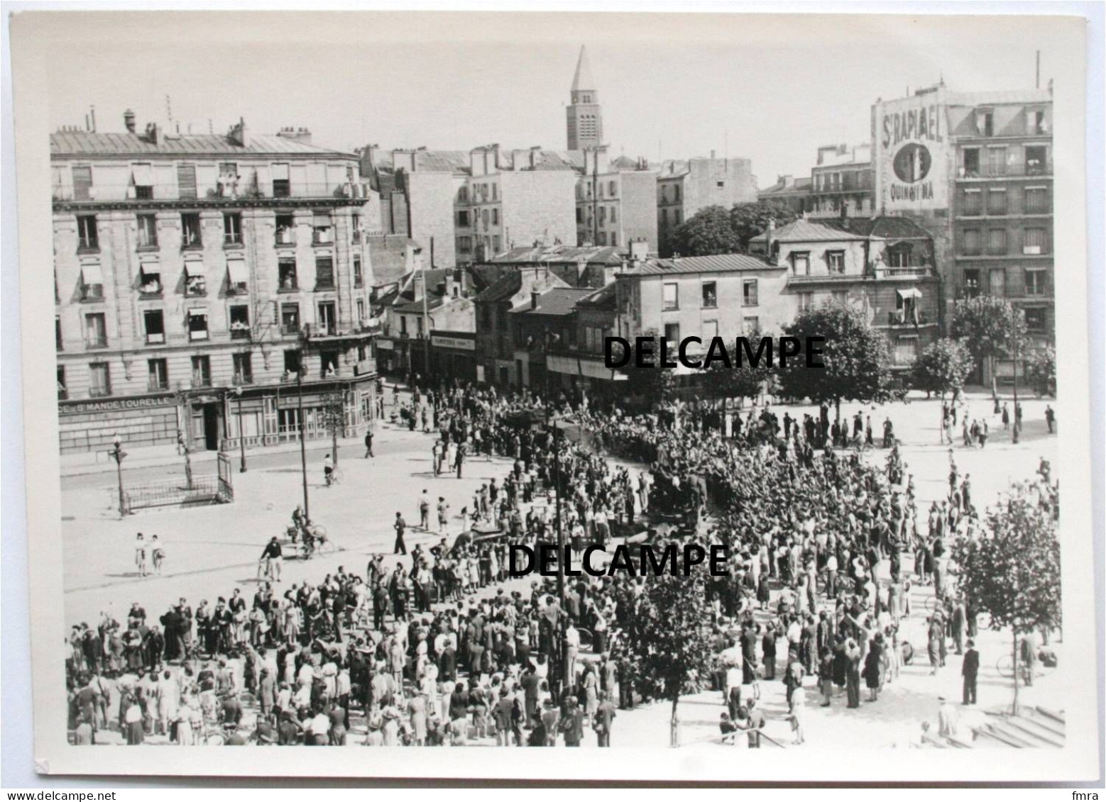 94-Libération De St-Mandé – Arrivée Des Troupes Leclerc (2°DB) Le 25 Août 1944 – Belle Et Grande Photo 18x13 Cm /GP66 - Saint Mande