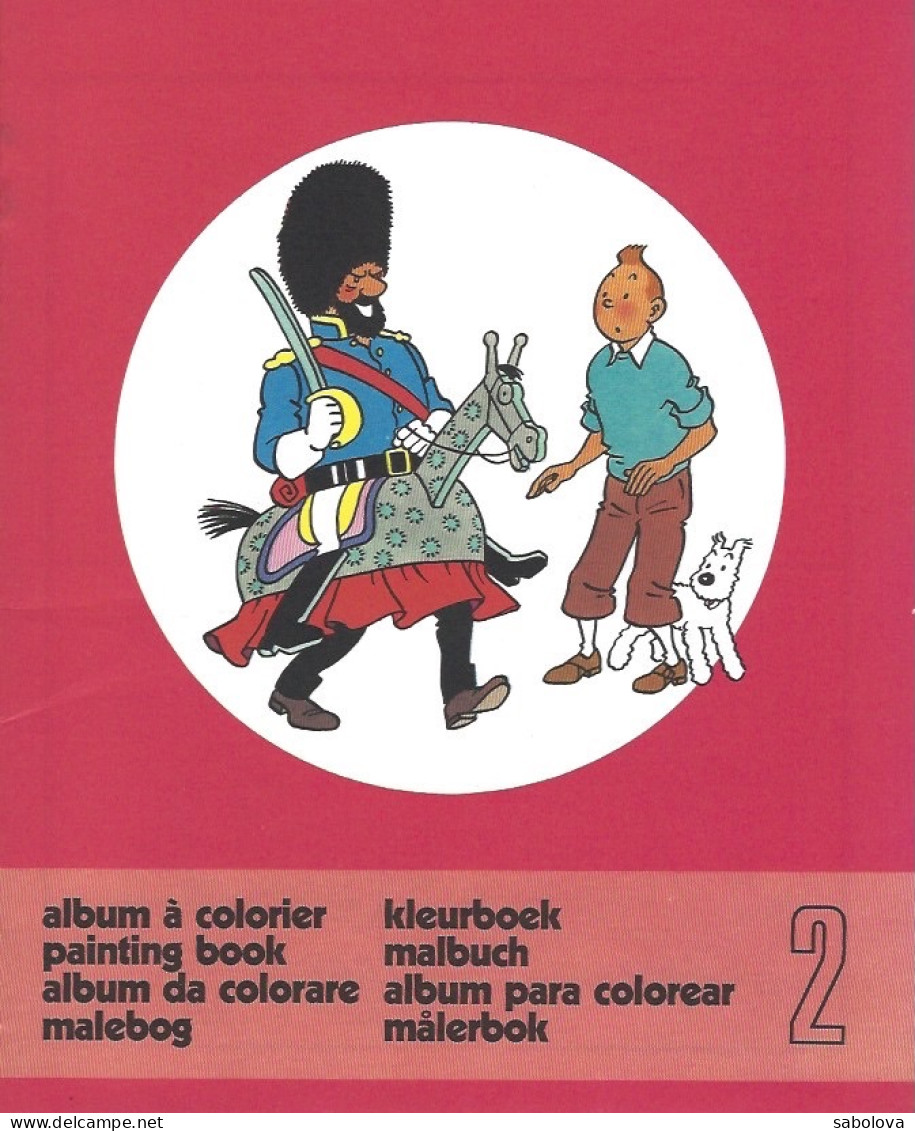 Tintin Album à Colorier N°2 1976 Neuf - Andere & Zonder Classificatie