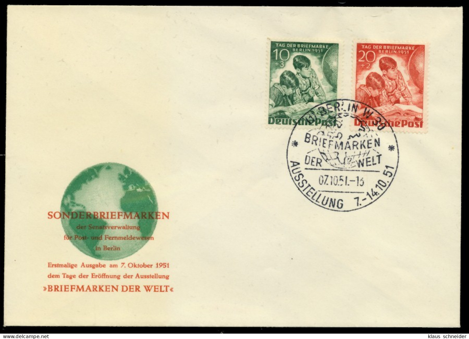 BERLIN 1951 Nr 80-81 BRIEF FDC X6E2D22 - Lettres & Documents