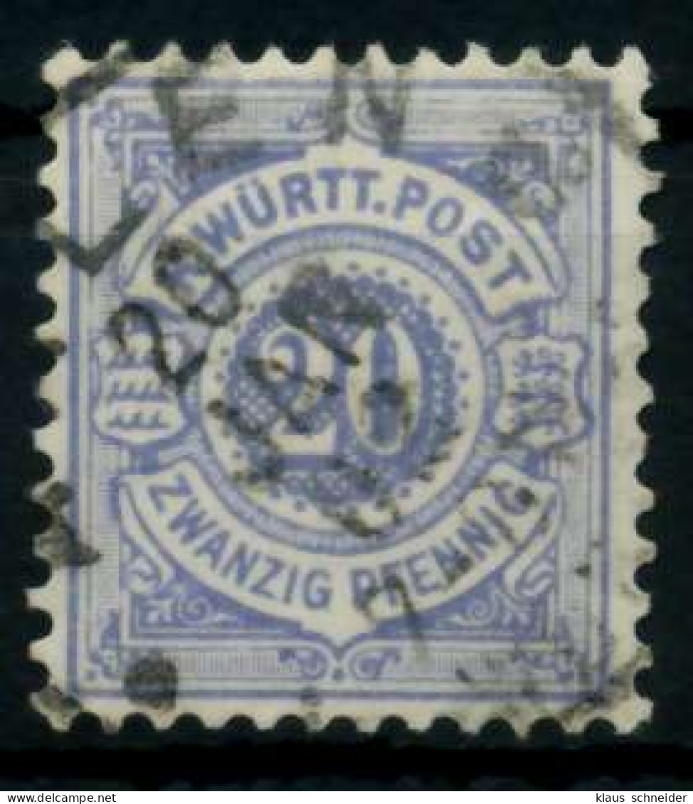 WÜRTTEMBERG AUSGABE VON 1875 1900 Nr 47a Gestempelt X7135F6 - Oblitérés
