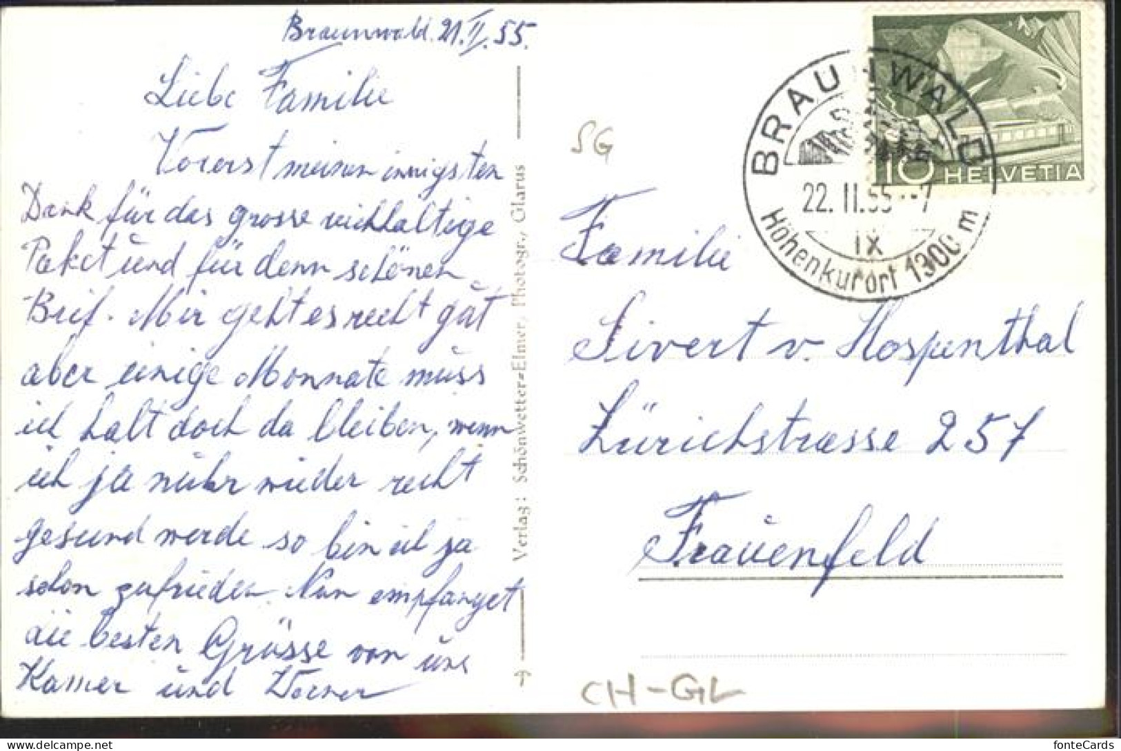 11283692 Braunwald GL Sanatorium Braunwald - Other & Unclassified