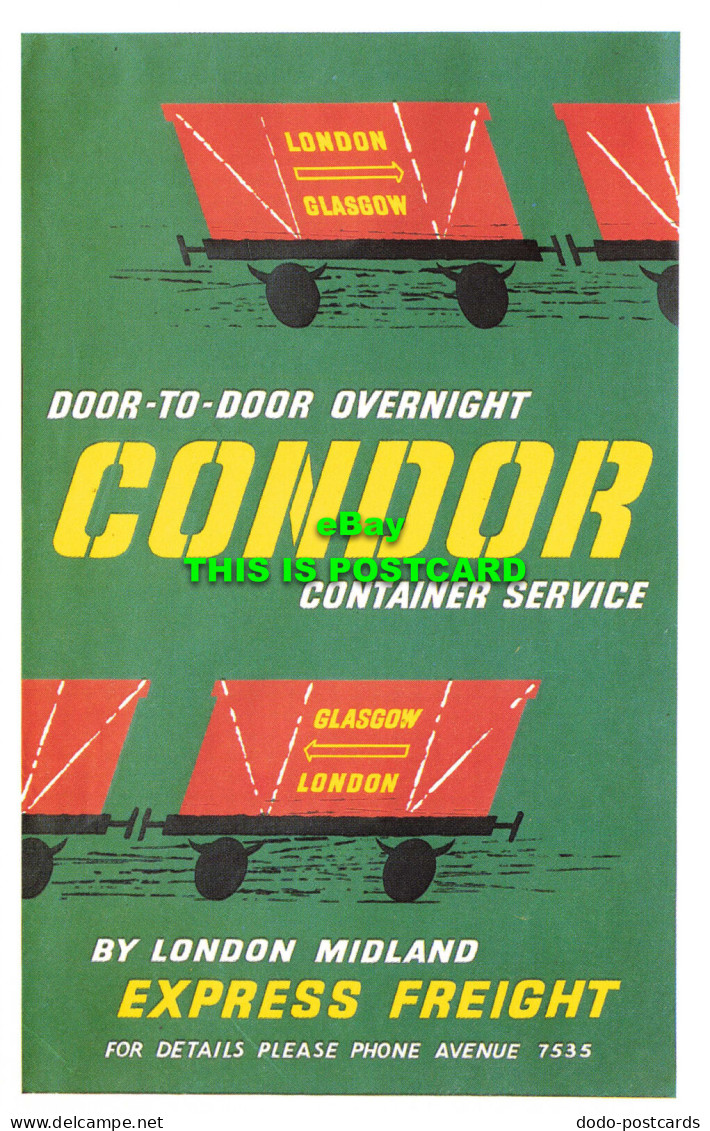 R570177 Door To Door Overnight Condor Container Service. London Midland. Express - Autres & Non Classés