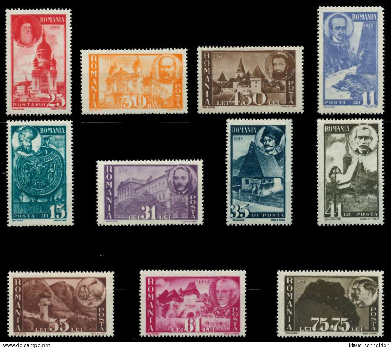RUMÄNIEN 1945 Nr 836-846 Postfrisch S0198E2 - Unused Stamps
