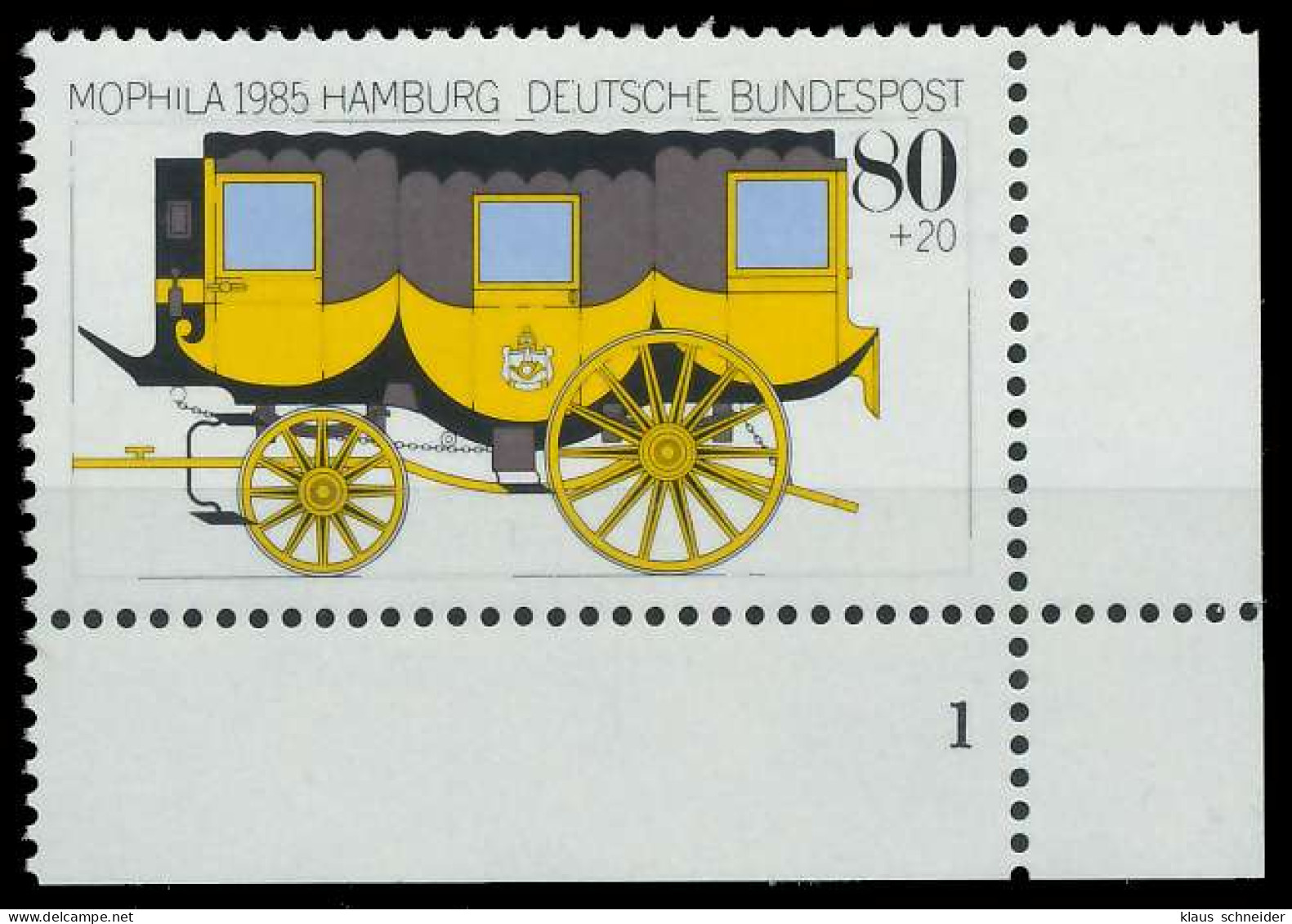 BRD 1985 Nr 1256 Postfrisch FORMNUMMER 1 X85597E - Nuovi