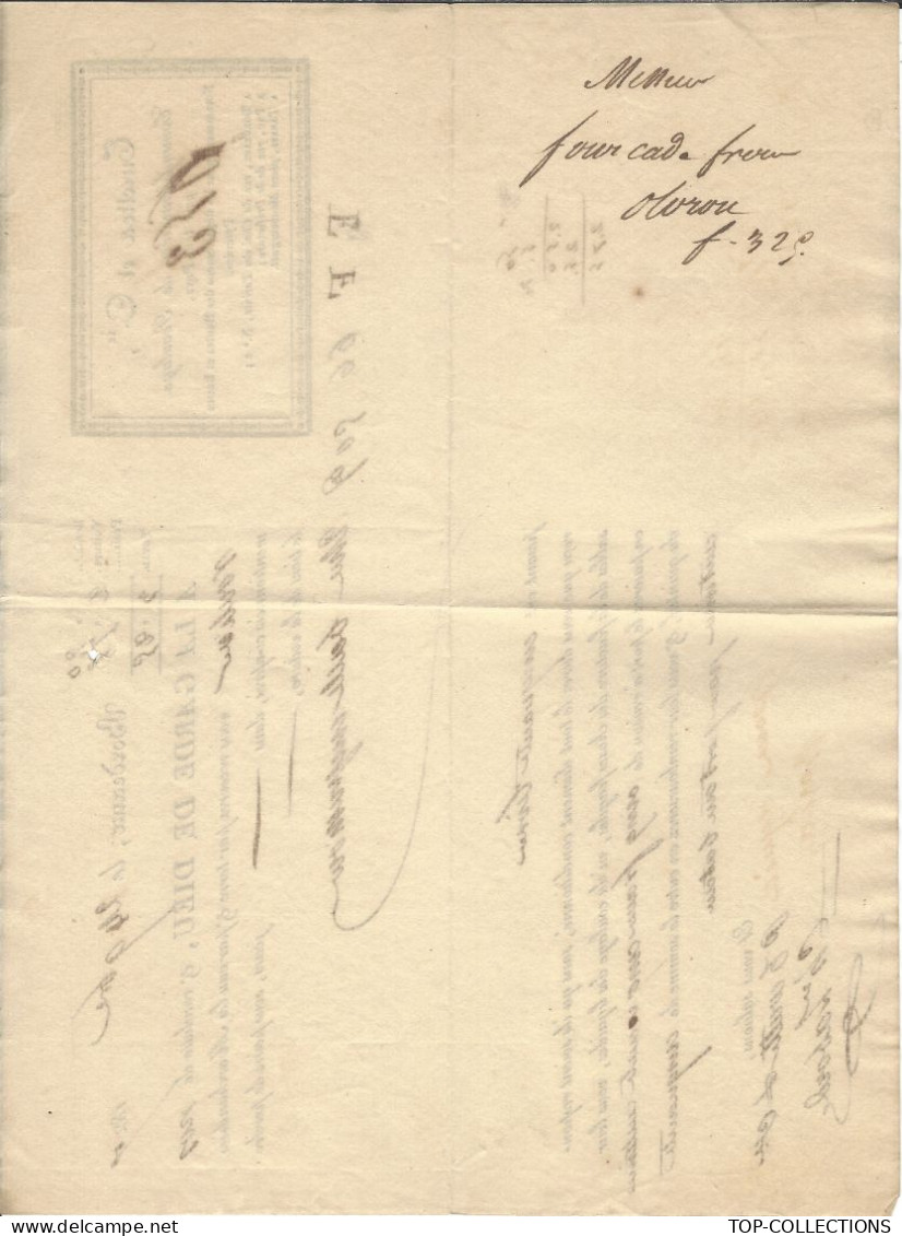 1827  A La Garde De Dieu .LETTRE DE VOITURE ROULAGE TRANSPORT Turette à Bordeaux > Fourcade Frère Moron Lot Et Garonne - 1800 – 1899