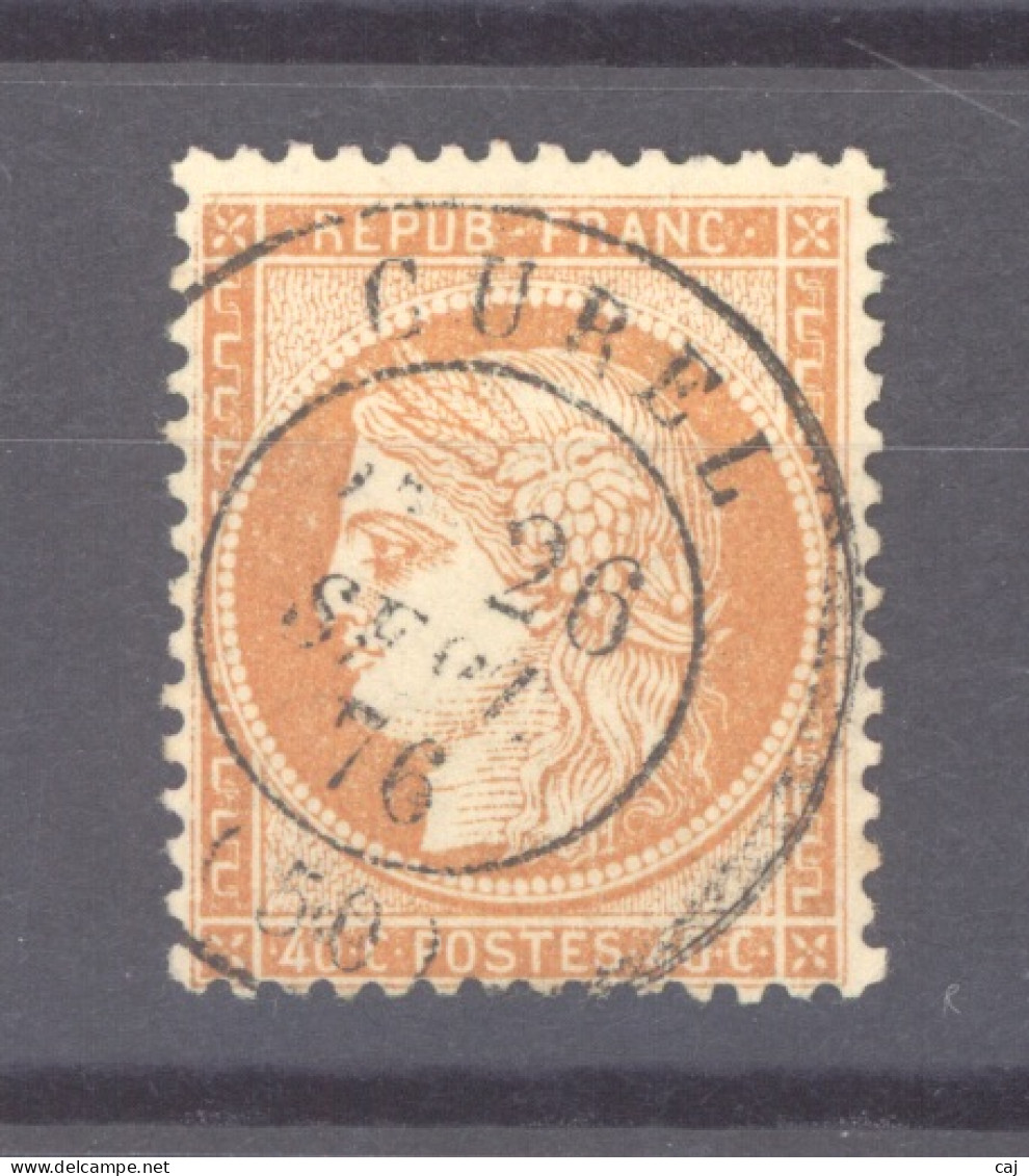 France  :  Yv  38  (o)   Càd Curel Haute Marne, Rare - 1870 Belagerung Von Paris