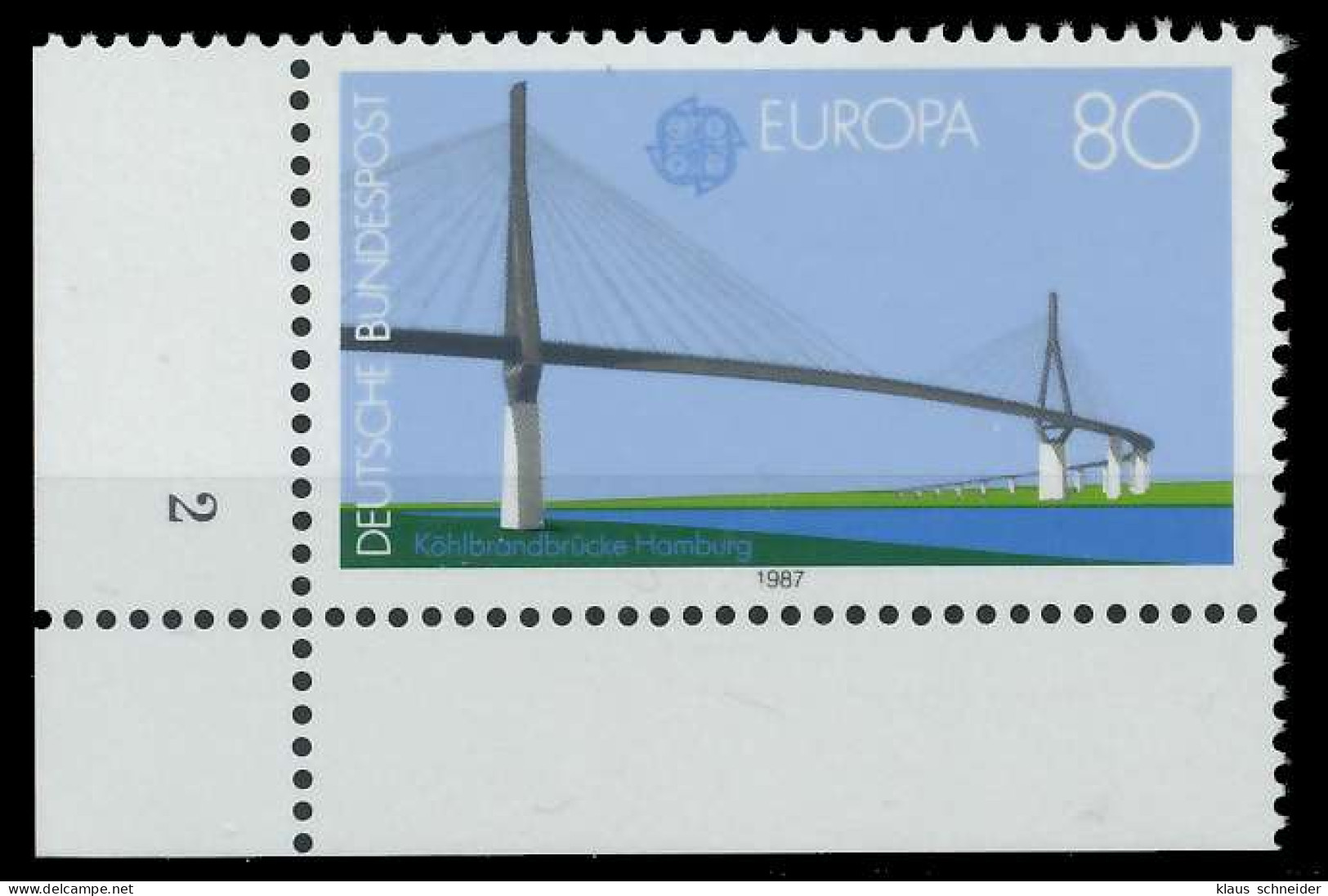 BRD BUND 1987 Nr 1322 Postfrisch FORMNUMMER 2 X8590C6 - Unused Stamps