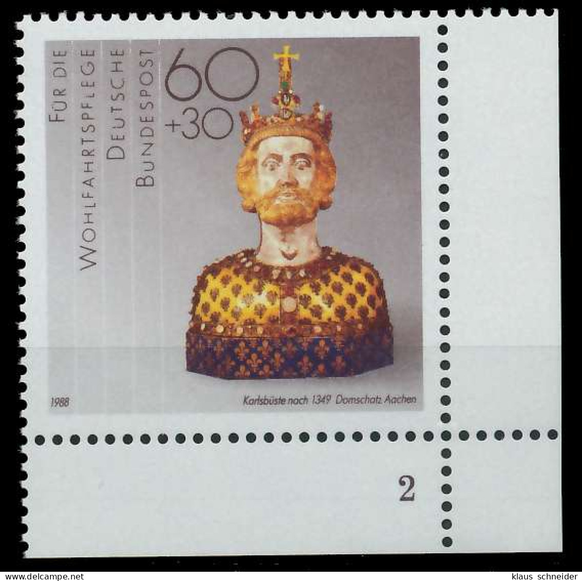 BRD 1988 Nr 1384 Postfrisch FORMNUMMER 2 S7586C6 - Unused Stamps