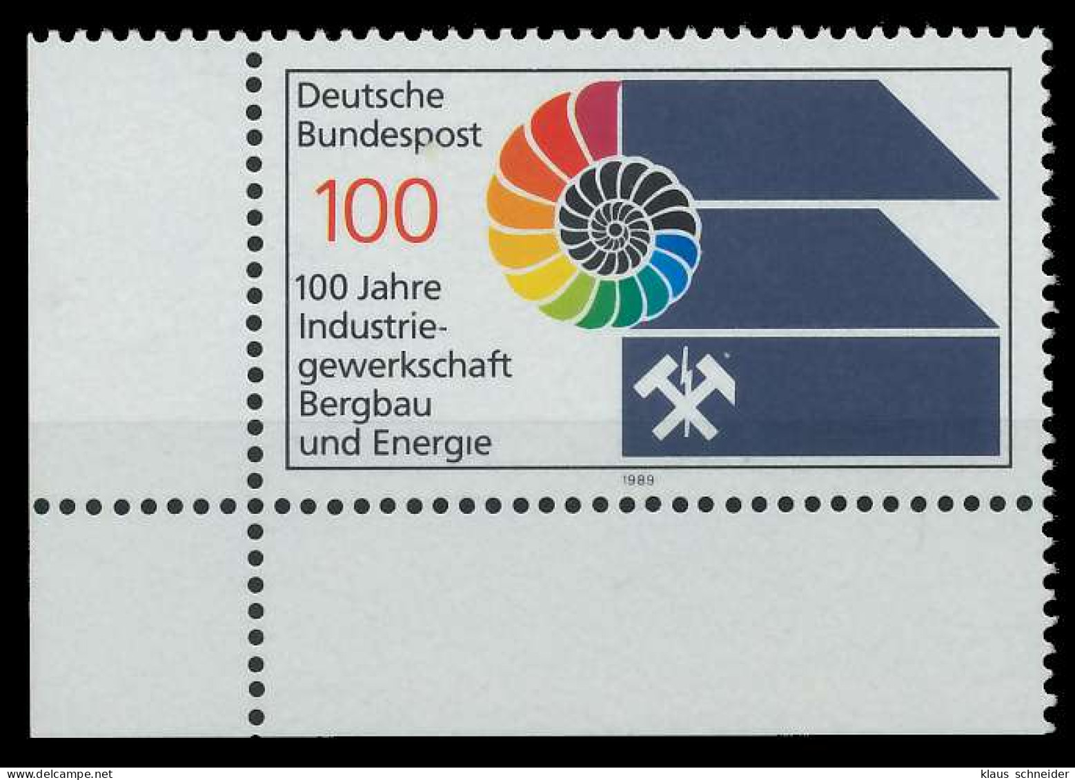 BRD 1989 Nr 1436 Postfrisch ECKE-ULI X85BC42 - Ungebraucht
