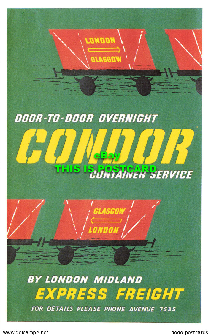 R570225 Door To Door Overnight Condor Container Service. By London Midland Expre - Autres & Non Classés