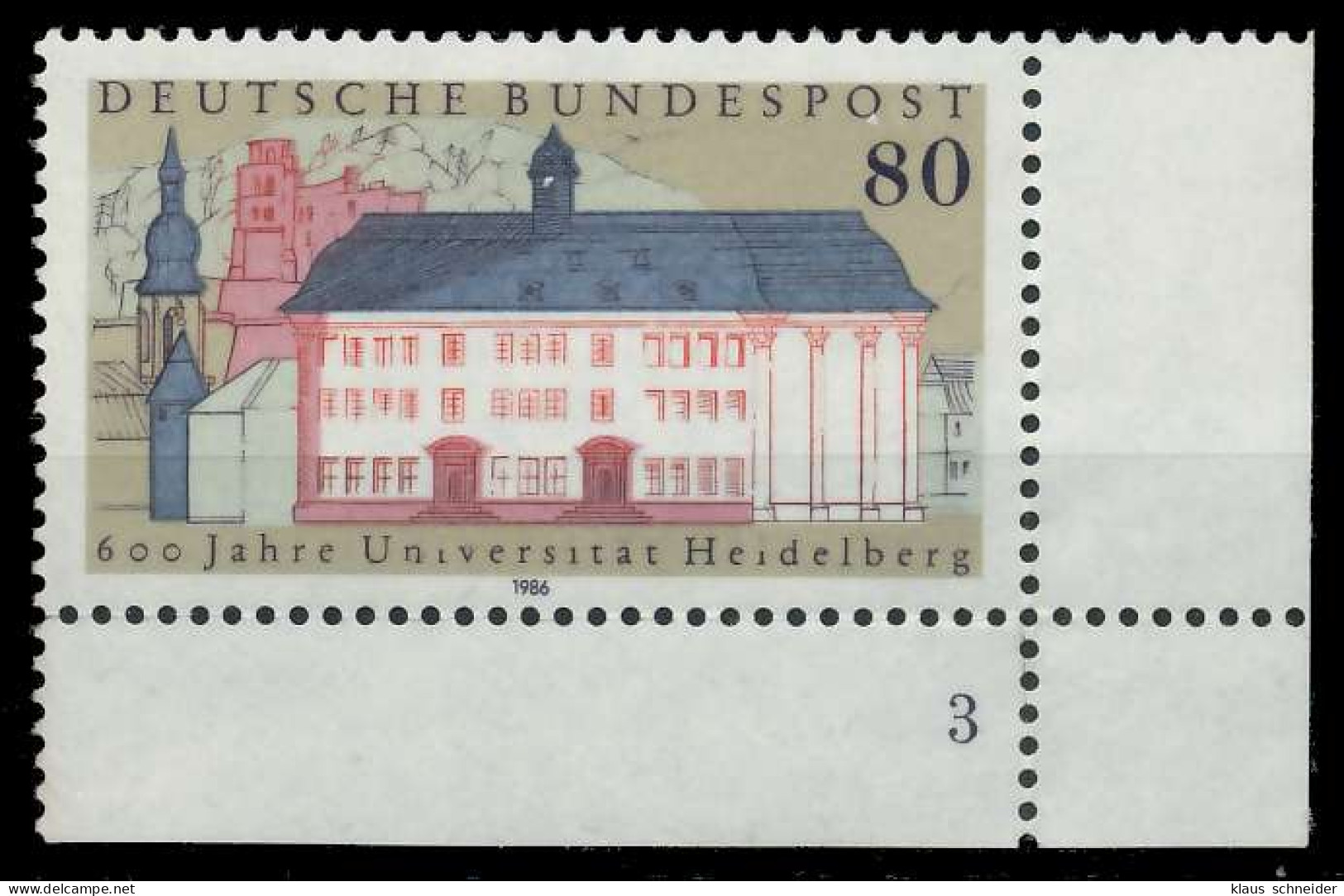 BRD 1986 Nr 1299 Postfrisch FORMNUMMER 3 X85EDFE - Ungebraucht