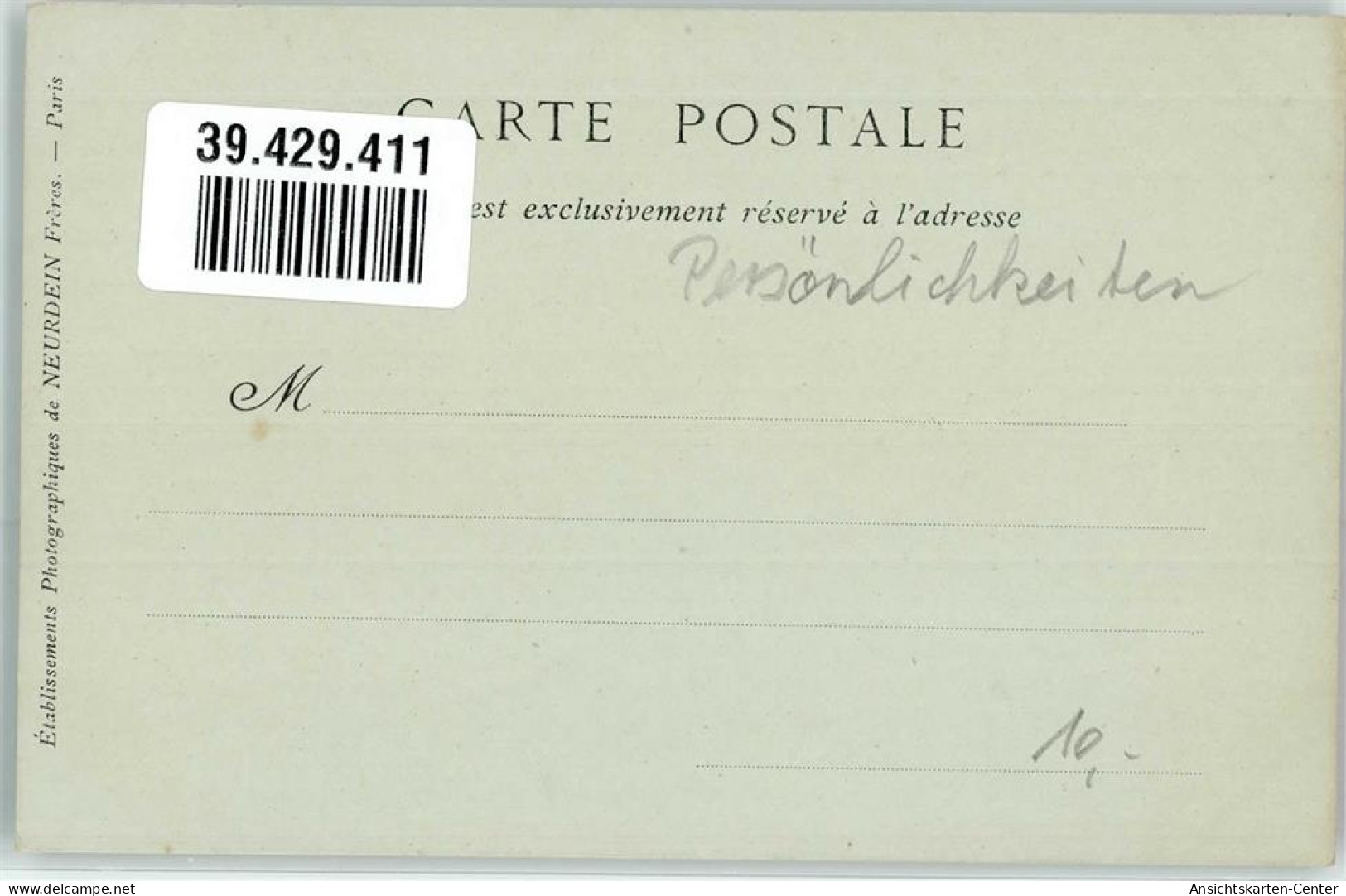39429411 - Christoph Willibald Gluck Collection ND Nr.460 - Chanteurs & Musiciens