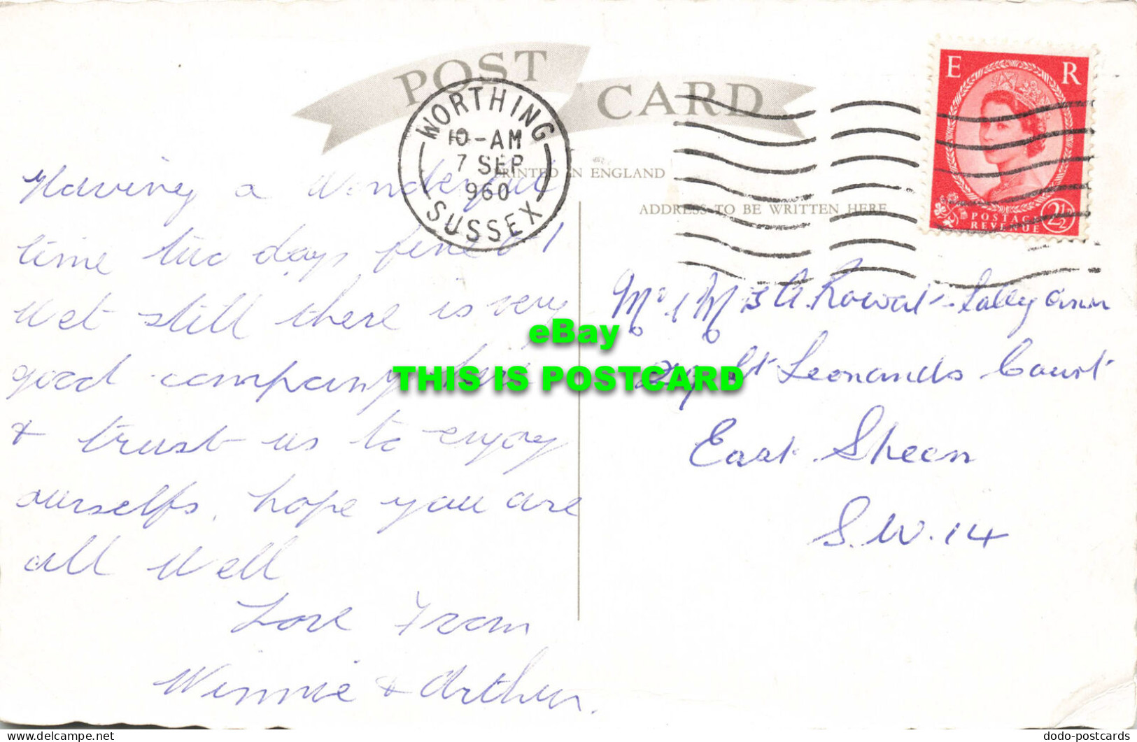 R583018 Worthing. Marine Parade And Chalets. 1960 - Monde