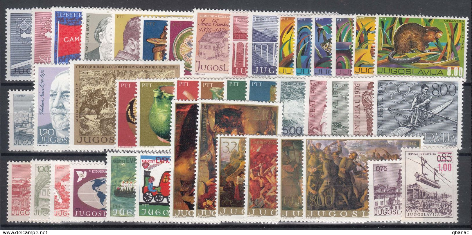 Yugoslavia Republic 1976 Complete Year Mint Never Hinged - Unused Stamps