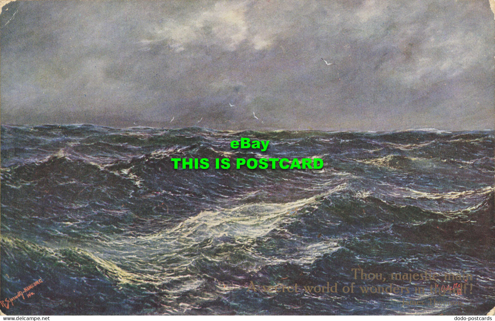 R583073 What Are The Wild Waves Saying. Tuck. Oilette. Series X. Connoisseur Ser - Monde