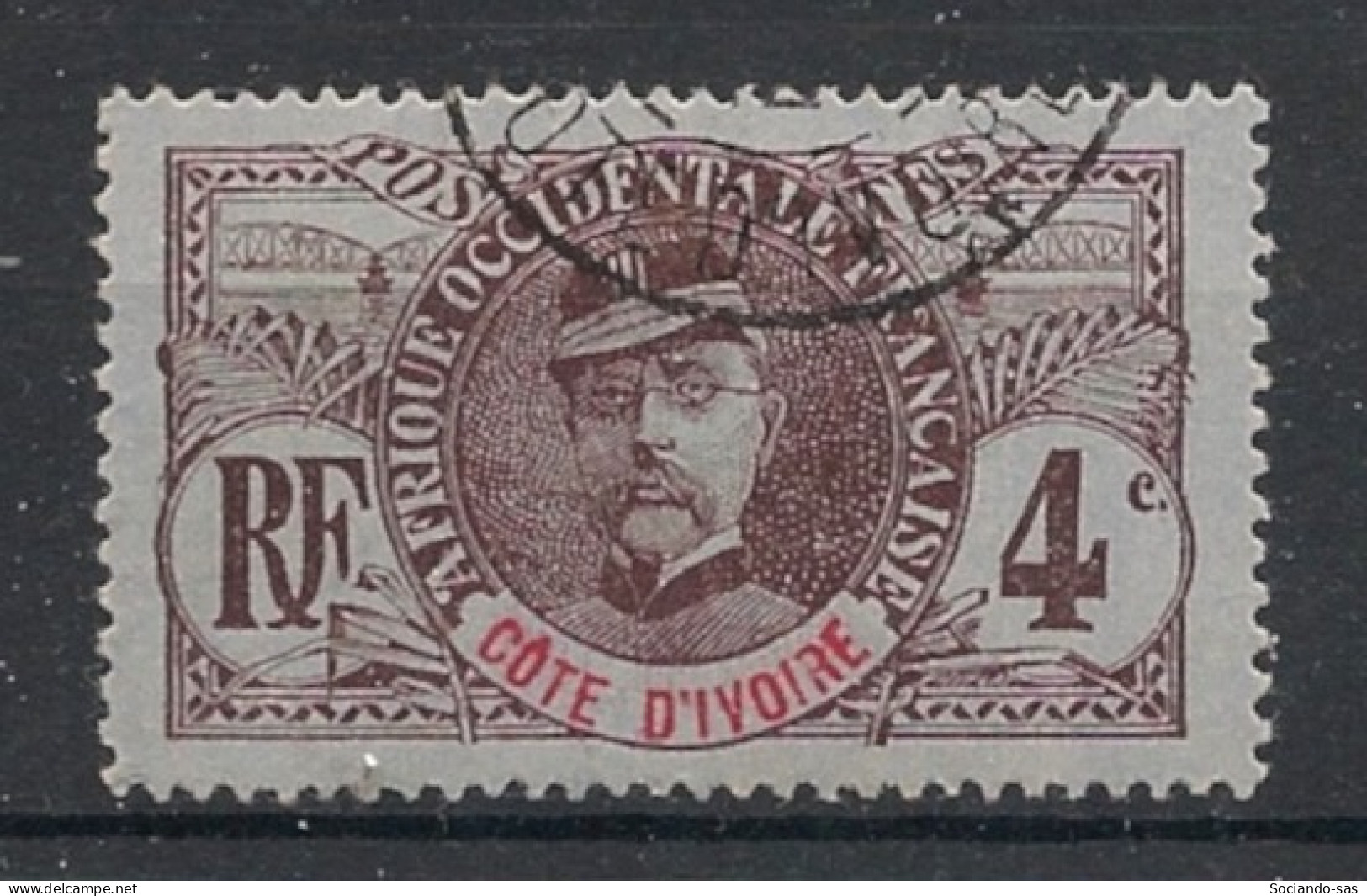 COTE D'IVOIRE - 1906 - N°YT. 23 - Faidherbe 4c Brun - Oblitéré / Used - Oblitérés