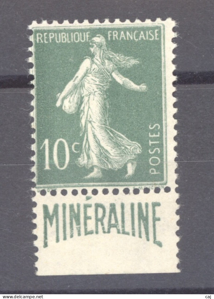 France  :  Yv  188  *   Minéraline - 1906-38 Säerin, Untergrund Glatt