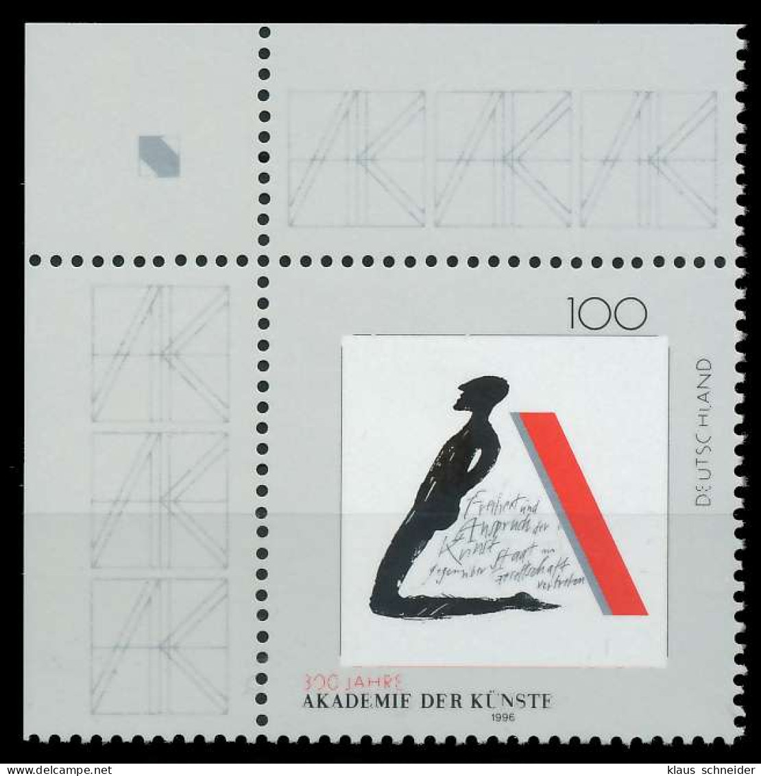 BRD 1996 Nr 1866 Postfrisch ECKE-OLI X86787E - Unused Stamps