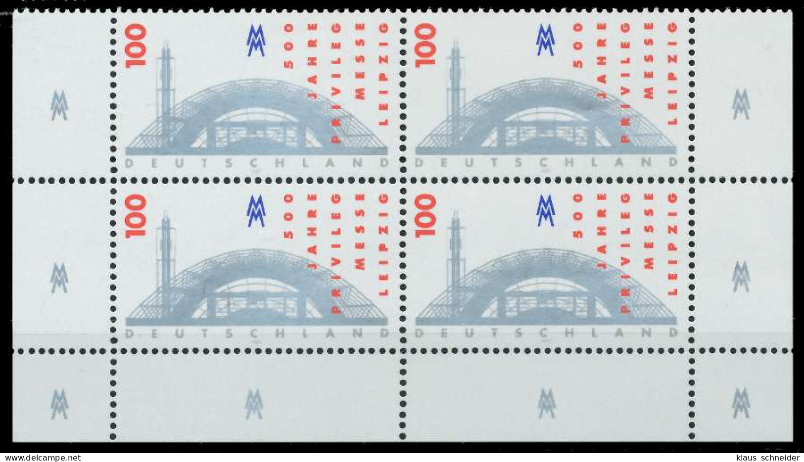 BRD 1997 Nr 1905 Postfrisch VIERERBLOCK ECKE-URE X868B86 - Unused Stamps