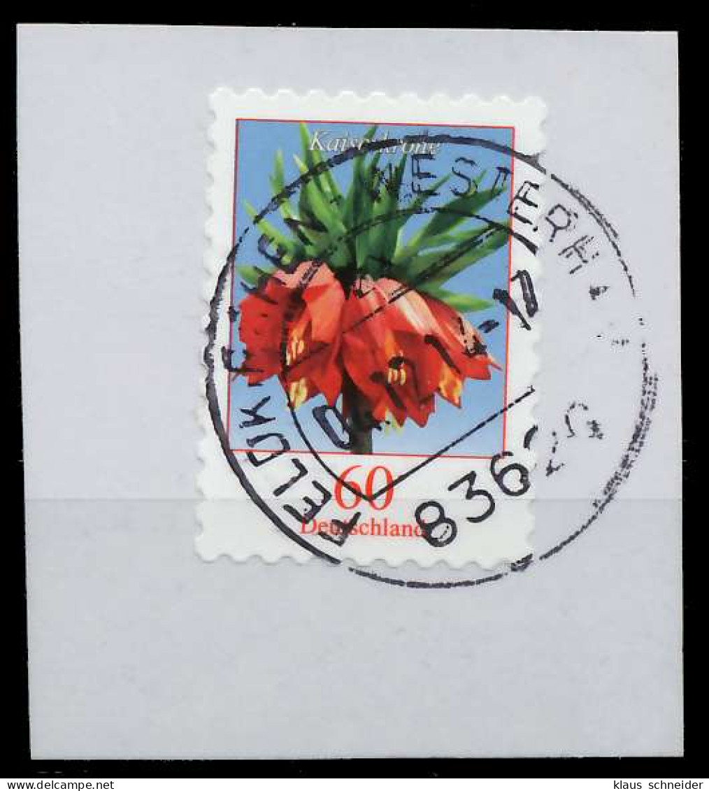 BRD DS BLUMEN Nr 3046 Zentrisch Gestempelt Briefstück X868BDE - Oblitérés