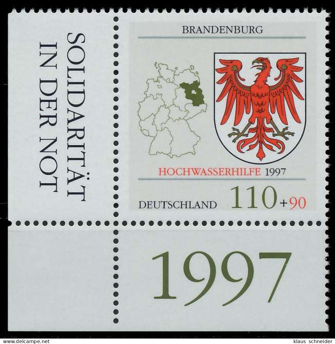 BRD 1997 Nr 1941 Postfrisch ECKE-ULI X868E1A - Unused Stamps