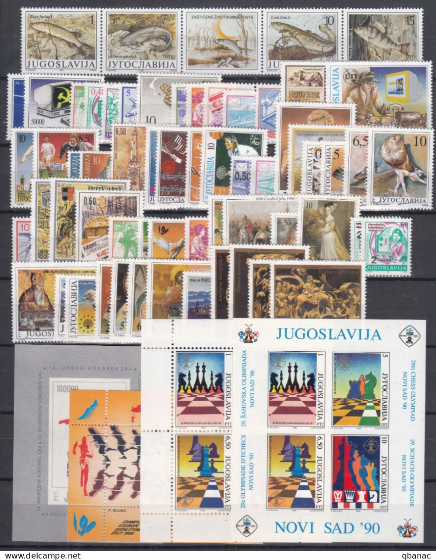 Yugoslavia Republic 1990 Complete Year Mint Never Hinged - Unused Stamps