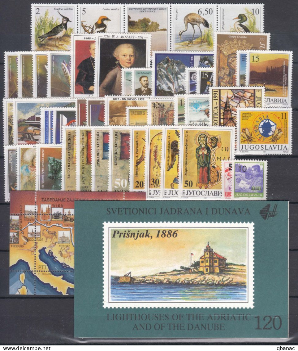 Yugoslavia Republic 1991 Complete Year Mint Never Hinged - Unused Stamps