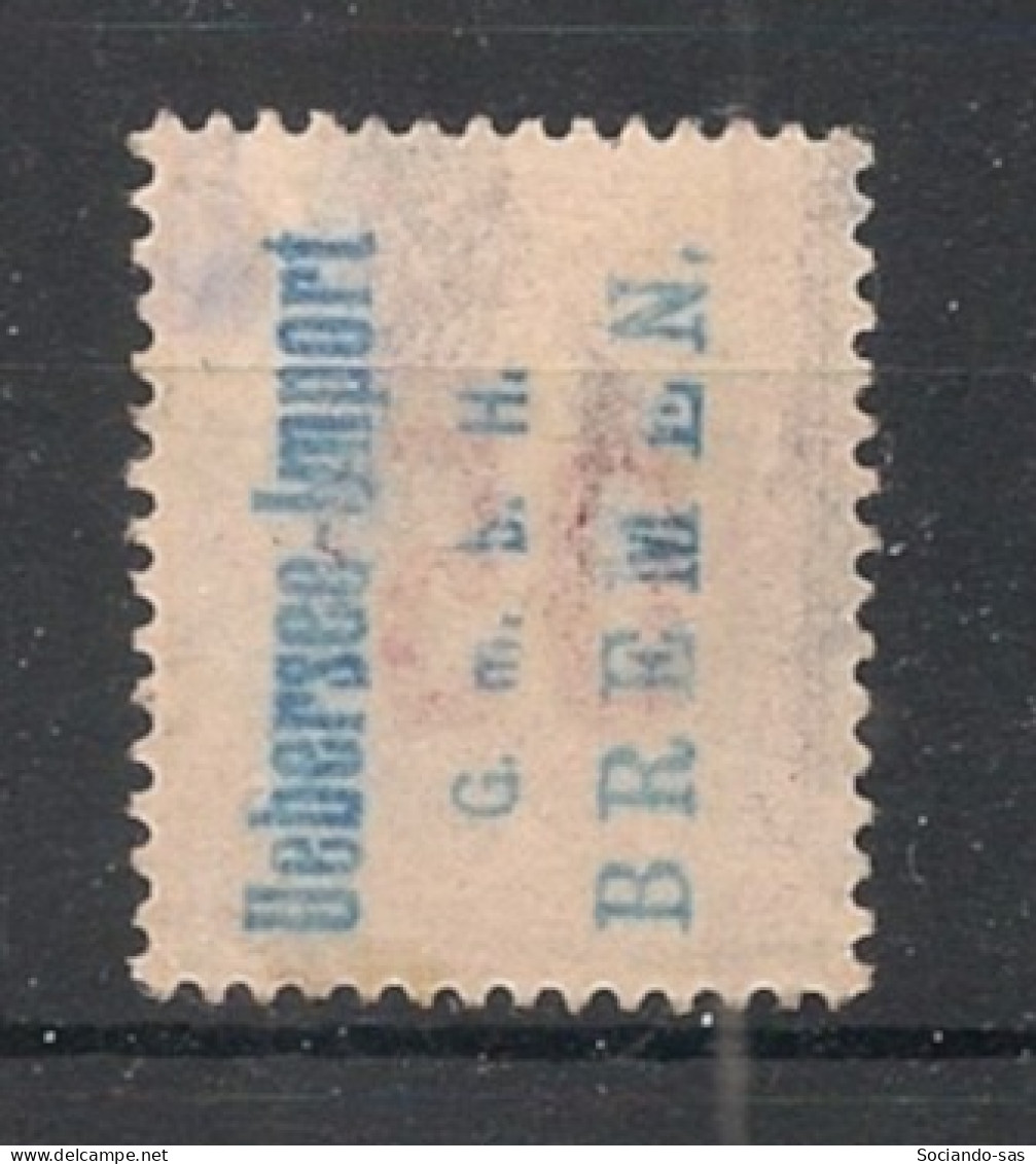 INDOCHINE - 1912 - N°YT. 60 - Grasset 05 Sur 15c - VARIETE Surcharge Uebersee Import Au Verso - Oblitéré / Used - Oblitérés