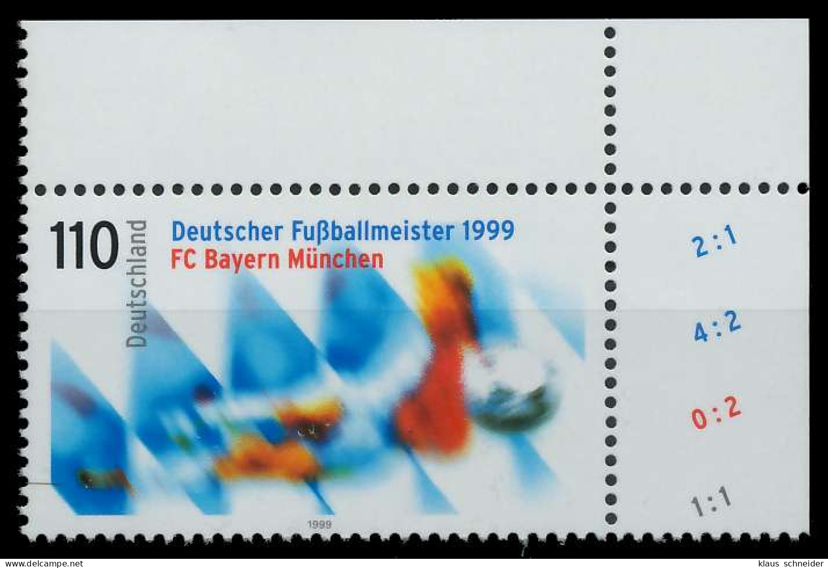 BRD 1999 Nr 2074 Postfrisch ECKE-ORE S7B8F06 - Unused Stamps