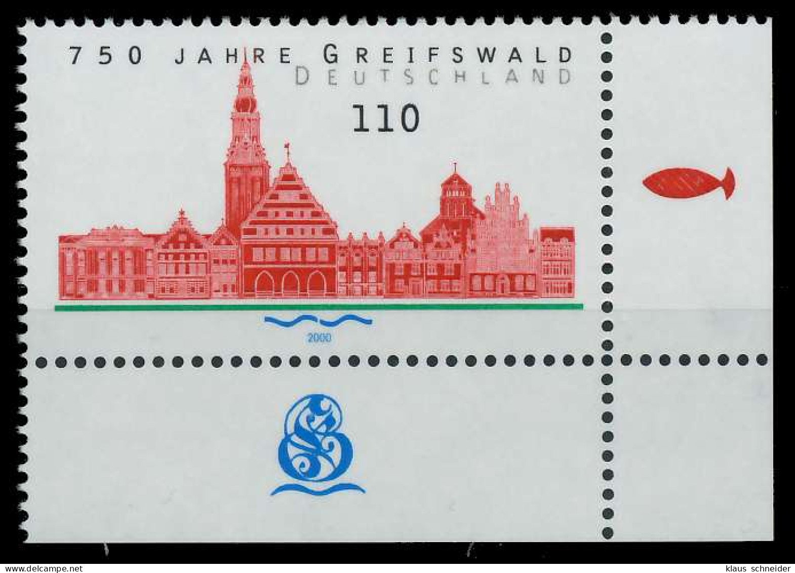 BRD 2000 Nr 2111 Postfrisch ECKE-URE S7B9236 - Unused Stamps