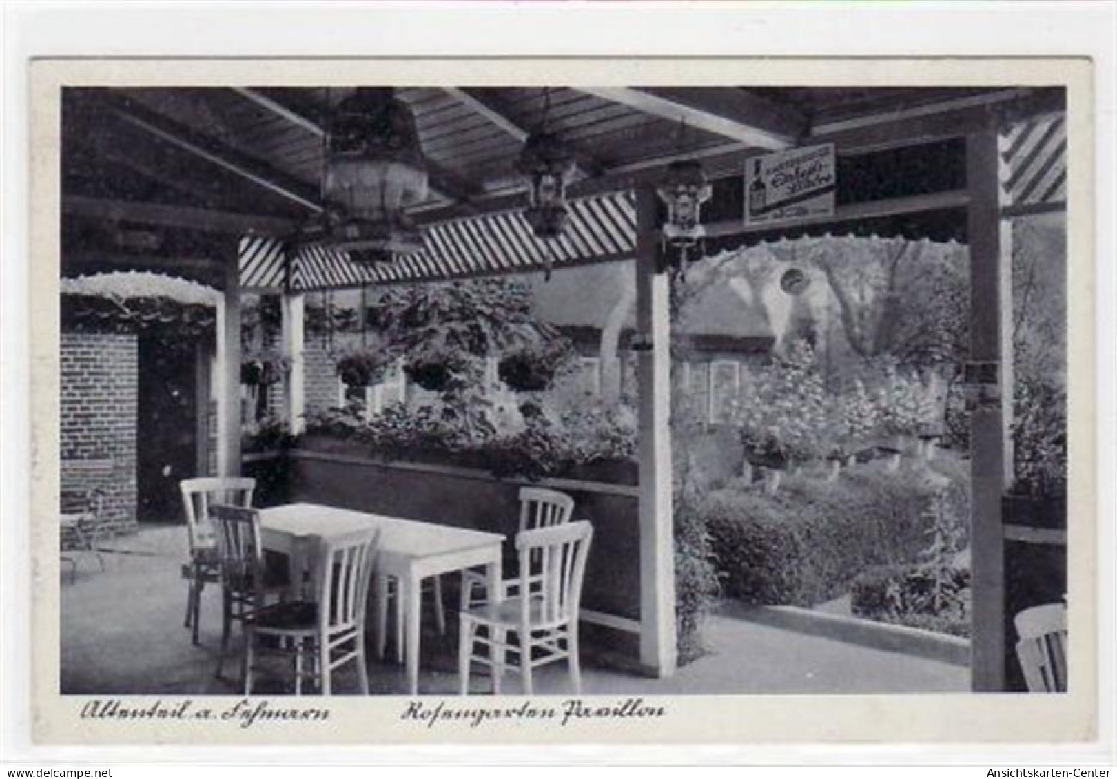 39072511 - Altenteil Auf Fehmarn, Rosengarten Pavillon Im Café Rosengarten Ungelaufen  Gute Erhaltung. - Fehmarn