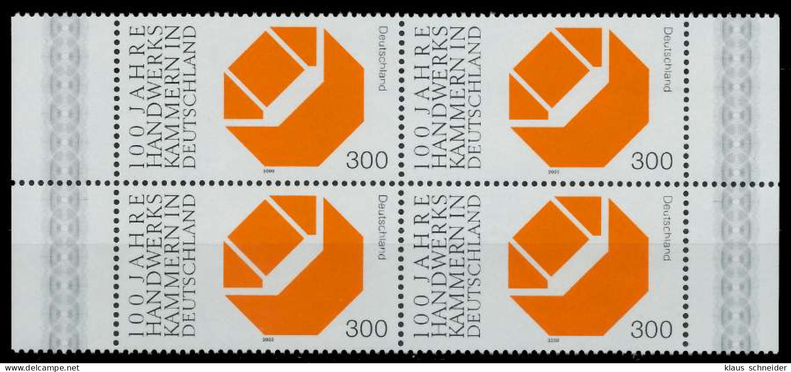 BRD 2000 Nr 2124 Postfrisch VIERERBLOCK X86D572 - Unused Stamps