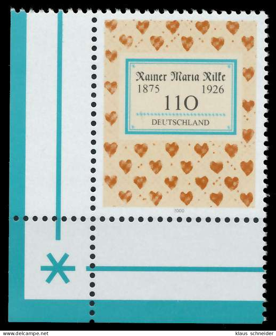 BRD 2000 Nr 2154 Postfrisch ECKE-ULI X86D70A - Unused Stamps
