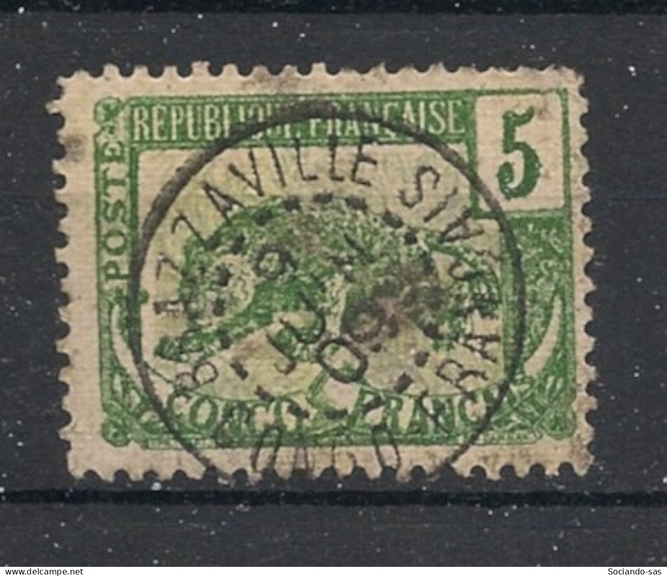 CONGO - 1900 - N°YT. 30 - Panthère 5c Vert - Oblitéré / Used - Gebraucht