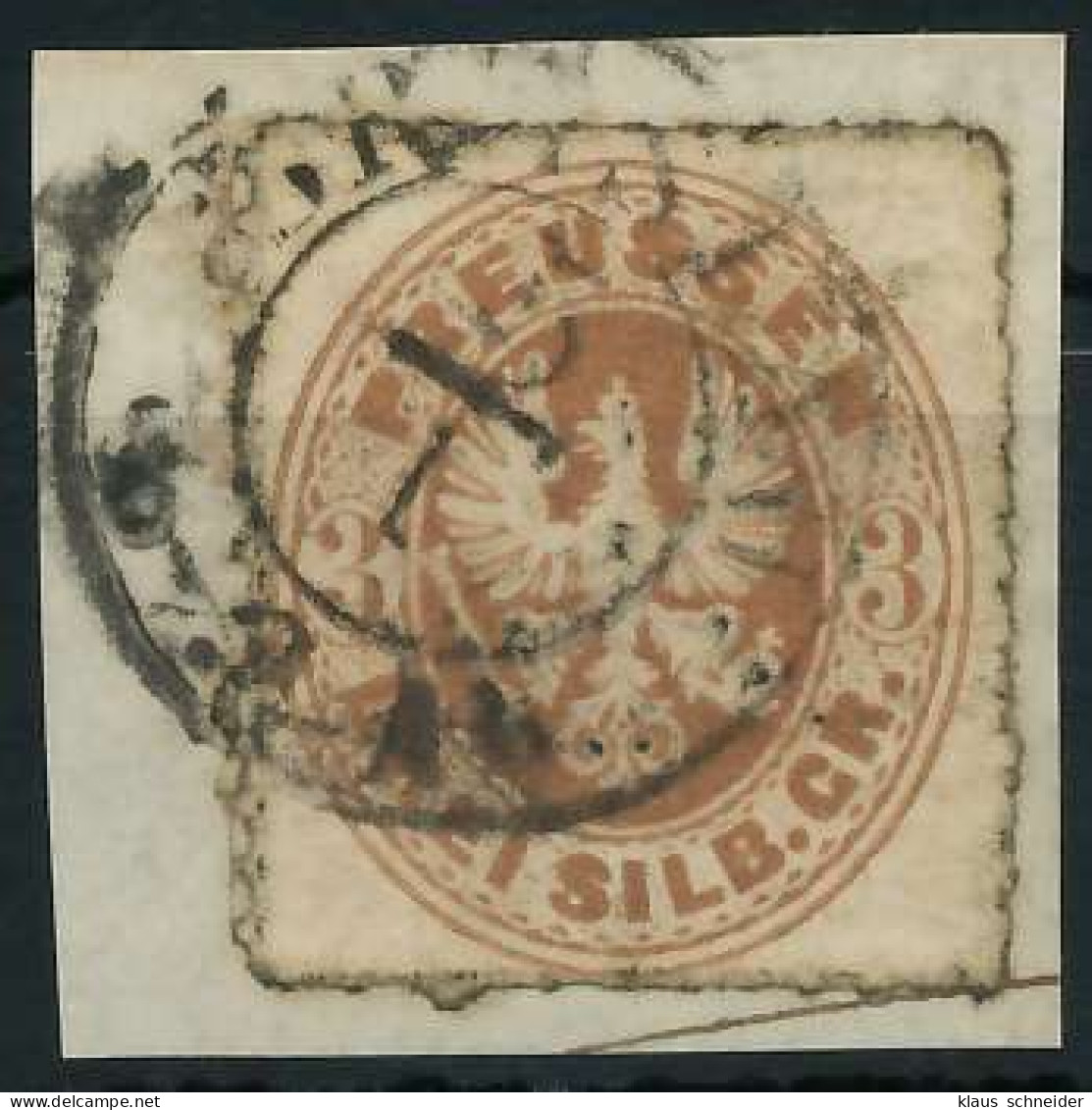 PREUSSEN Nr 18a Gestempelt Briefstück X86D856 - Oblitérés