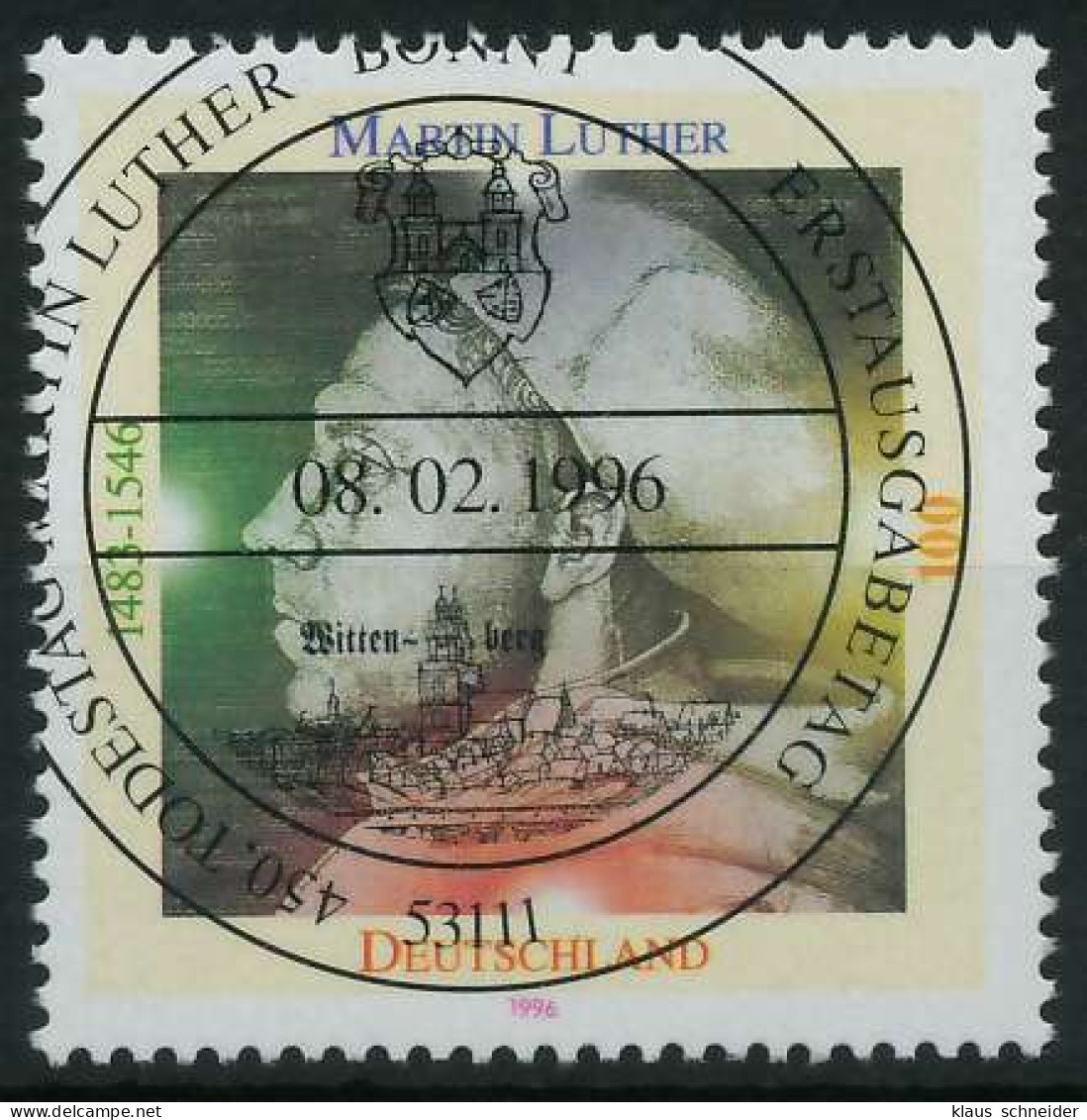 BRD 1996 Nr 1841 ESST Zentrisch Gestempelt X86F2FA - Used Stamps