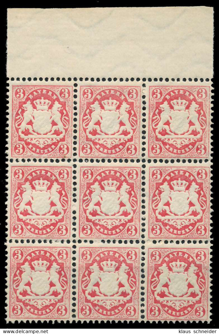BAYERN WAPPEN-AUSGABE 1875 Nr 33 Postfrisch SO ORA X86F3E2 - Mint